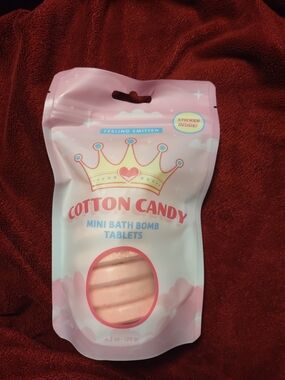 Cotton Candy Mini Bath Bomb Tablets - Pink